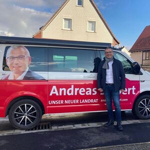 Andreas Siebert unterweges (Foto: SPD Kassel-Land)