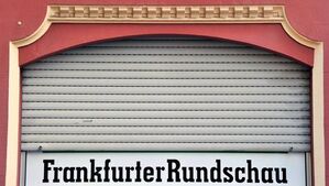Rollos runter. Aus für Frankfurter Rundschau (Foto dpa)