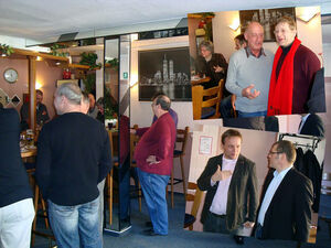 Volles Haus im Bistro Dorfmitte