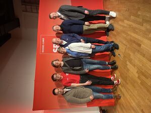 (v.l.) Olli Ulloth, Benni Schramm, Katja Geismann, Brigitte und Bernd Hirdes, Tobias Geismann & Daniel Bettermann