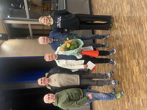 Leider zum letzten Mal dabei (v.l.): Stephan Frank, Markus Radon, Norbert Thiele, Uwe Stegmann & Sophie Geismann