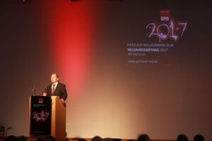 Olaf Scholz bei seiner Rede