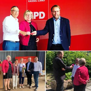 Timon Gremmels übergibt den Staffelstab an Silke Engler und Andreas Siebert