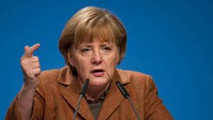 Merkels Märchenstunde (Foto dpa)