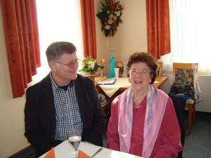 Klaus Gödecke mit Anni Peger